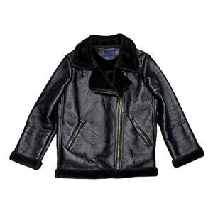 ADRIENNE VITTADINI Faux Leather Luxury Designer Business Casual Jacket Womens XL
